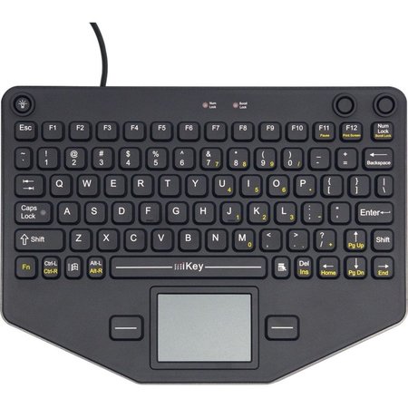 IKEY Ikey Rugged Keyboard, Integrated Backlight, Touchpad, Integrated Vesa SL-80-TP-USB